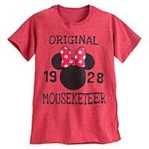Disney Store | Minnie Mouse Icon Red Original Mouseketeer Tshirt | Size Small